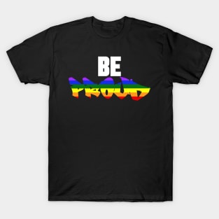 Be Proud Rainbow Graffiti T-Shirt